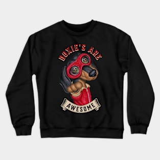 Dachshund's art Awesome Crewneck Sweatshirt